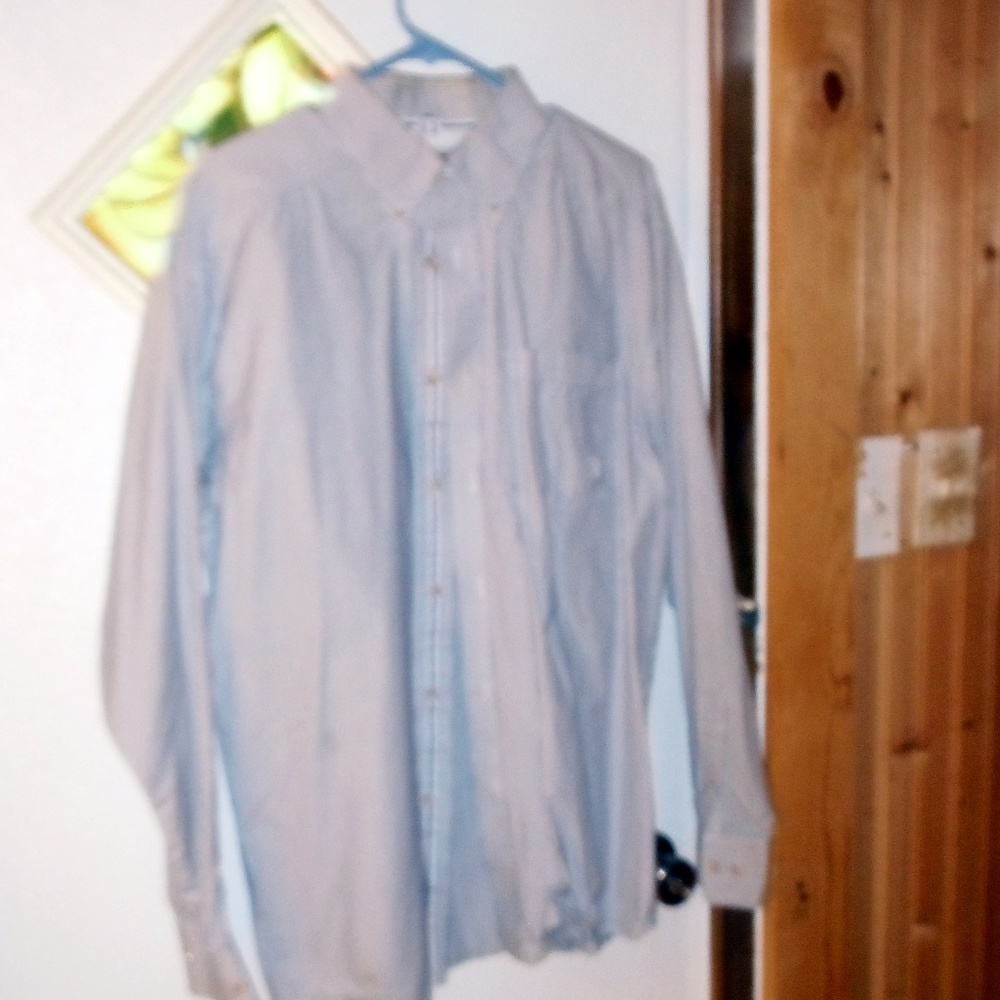 Ariat Long Sleeve Blue and White Stripe XL